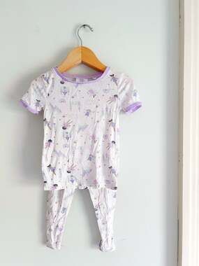 Tres Beaux & Belle 2T Fairy and Unicorn Bamboo Pajama Set